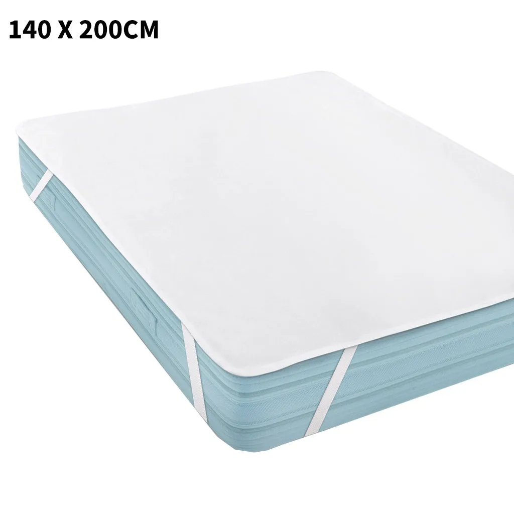 Combination Smooth Waterproof Mattress Cover Plus One Pair Pillow Protector Anti Mites Mattress Cover Pillow Cover 70x140 cm - Color: 140 x 200 CM