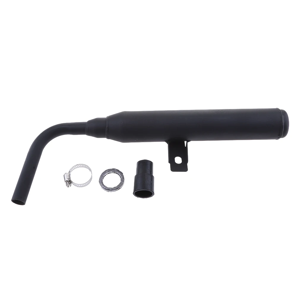 Exhaust Silencer Pipe with Clamp Kit + 7/8`` Handle Grips for Yamaha PW50