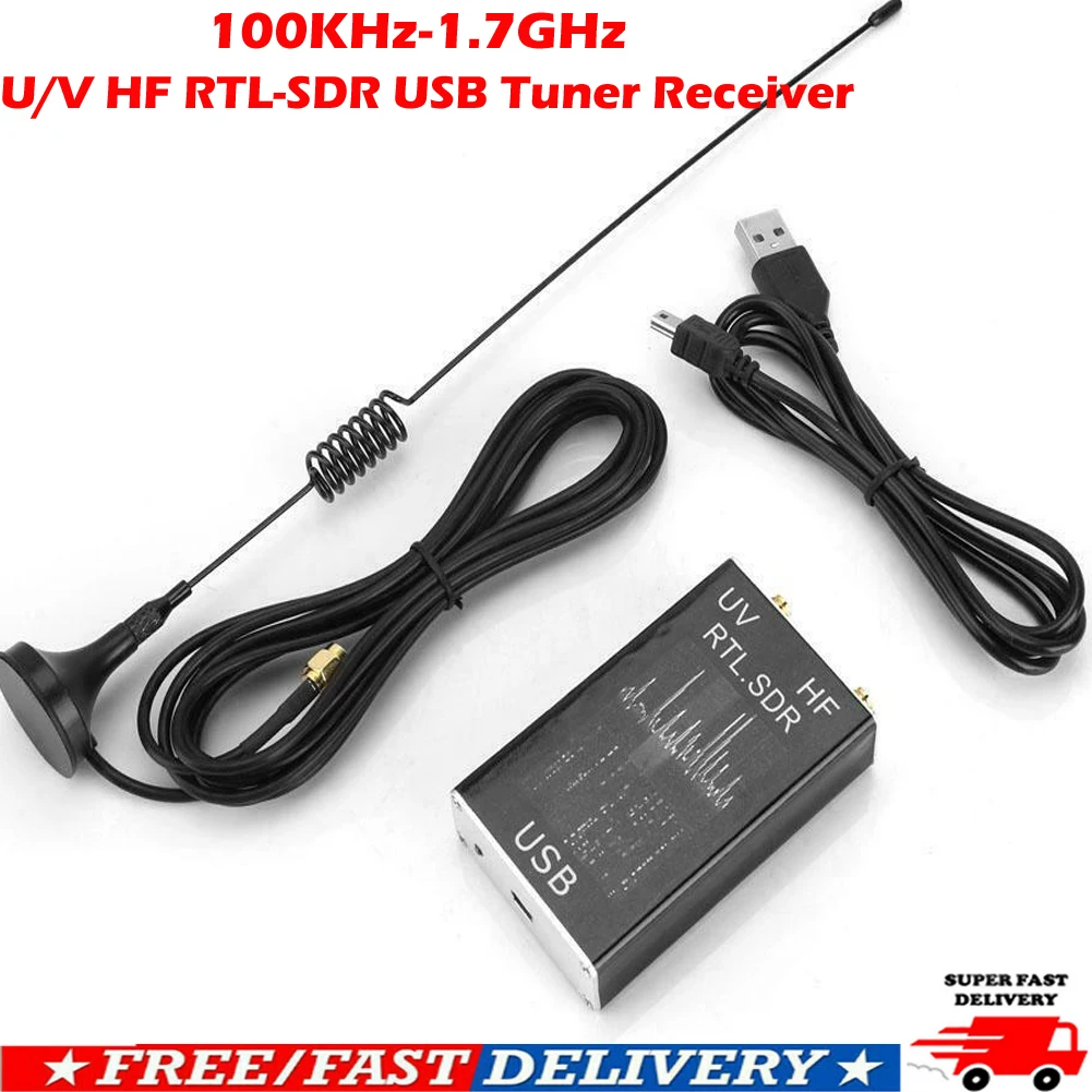 Радиоприемник 100 кГц-1,7 ГГц Полнодиапазонный УФ HF RTL-SDR USB тюнер приемник/R820T+ 8232 радио