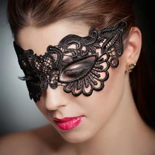 1 шт Черная Женская Сексуальная кружевная маска на глаза Вечерние Маски для Маскарад венецианский Карнавальный Костюм Маска на Рождество