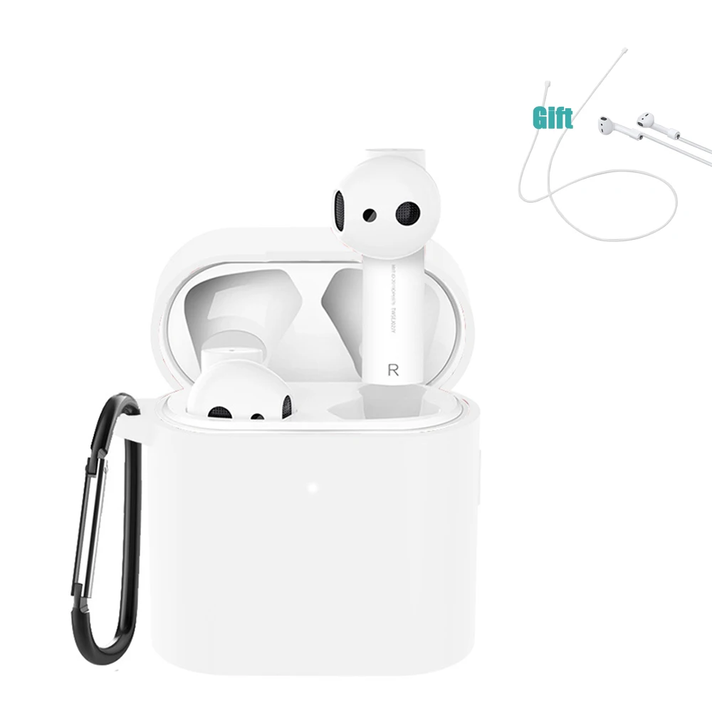 3in1 For Xiaomi Airdots Pro 2 TWS Wireless Bluetooth Earphone Silicone Cover For Xiaomi Air 2 Headset Box Protective Case Coque - Цвет: White