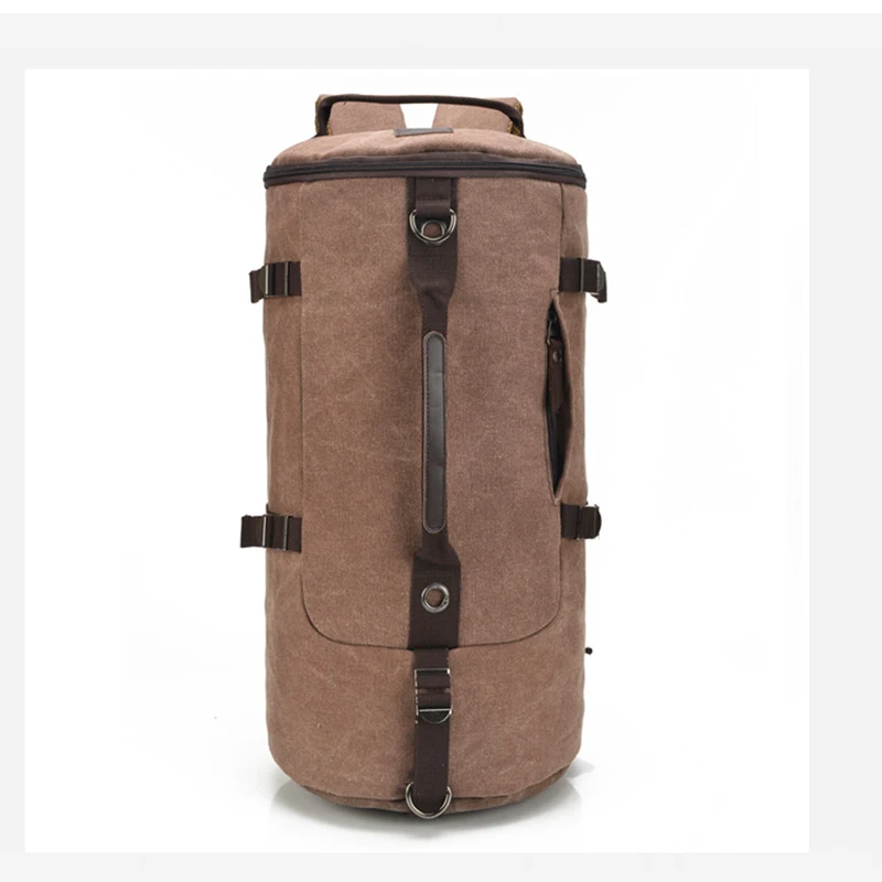 Canvas Fitness Gym Bag Sports Backpack Leather Handle Bag For Men Women Travel Bags Yoga Shoulder Sneaker Bag Workout Sportsbag