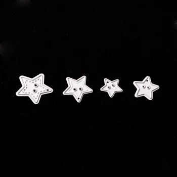 

Metal Four little stars paper die cutting dies for Scrapbooking/DIY Christmas wedding Halloween Easter card