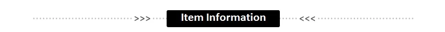 Item Information