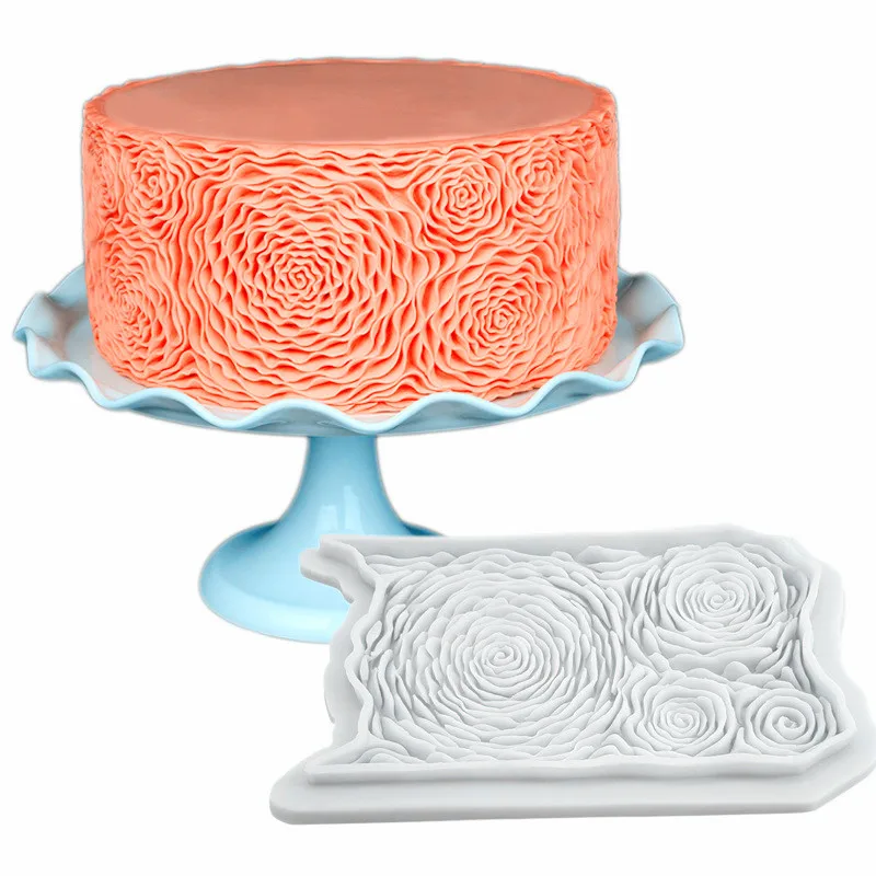 

2019 New Rose Fondant Silicone Baking Molds For Cakes Flower Paste Marzipan Modelling Paste Cake Mold Cake Decorating Tools