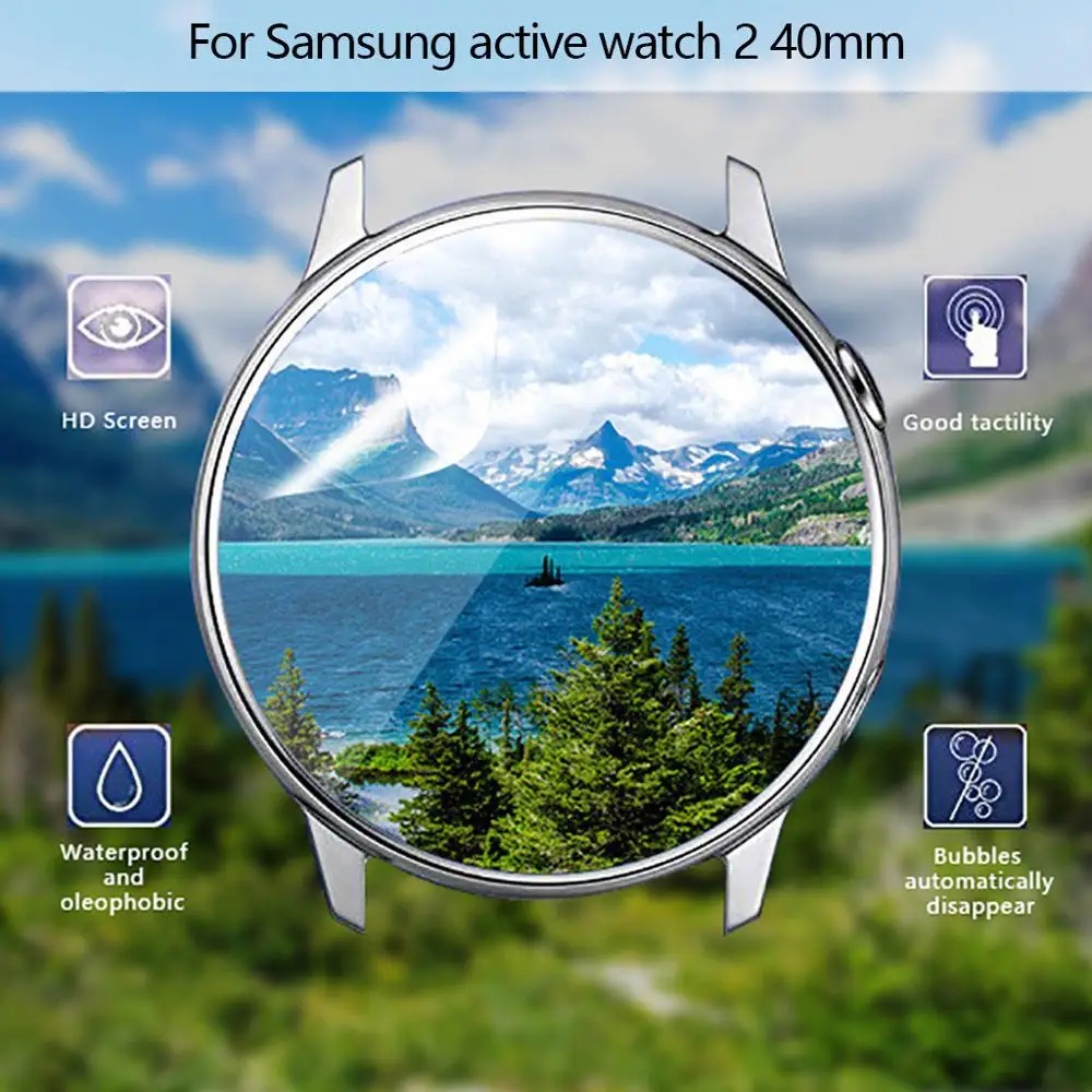 1/3 PC Гидрогелевая прозрачная защитная пленка для экрана для samsung Active Watch 2 40 мм/44 мм аксессуары для часов прозрачный