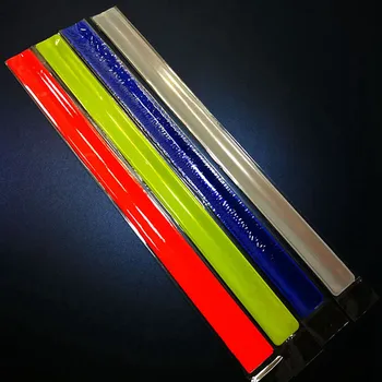 

40CM Reflective Wrist Band One Second Quick Wearing Automatic Flexible Fluorescent Light Strap Safety for Walking Running Riding