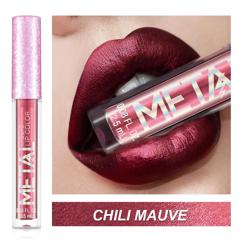 1PC Sexy Glitter Liquid Lipstick Waterproof Metallic Lip Gloss Long-lasting Shimmer Metal Lipgloss Makeup Tint Charming Glitter 1PC Sexy Glitter Liquid Lipstick Waterproof Metallic Lip Gloss Long-lasting Shimmer Metal Lipgloss Makeup Tint Charming Glitter