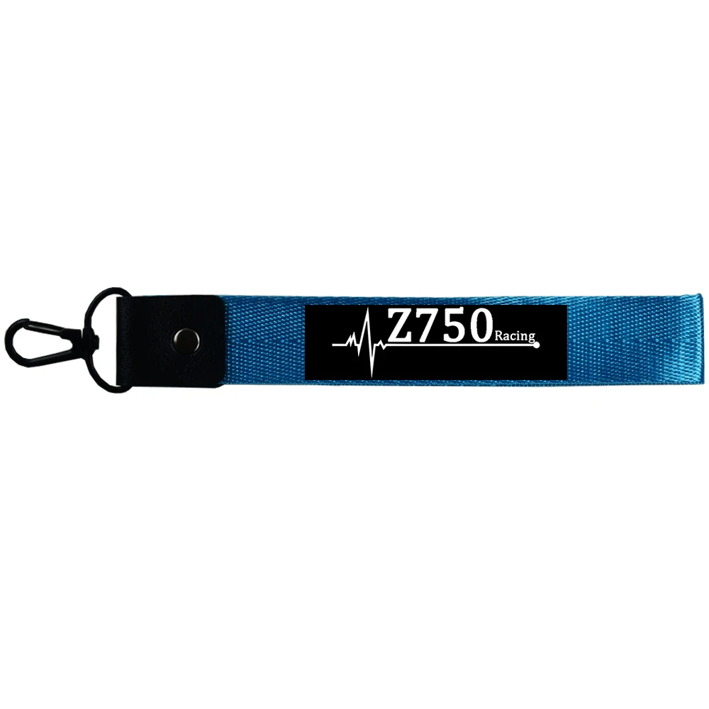 New Motorcycle Keychain Car Curves Keyring OEM Jewelry sticker ID Card Straps Phone Lanyards for Kawasaki Z750 Z 750 Logo Badge