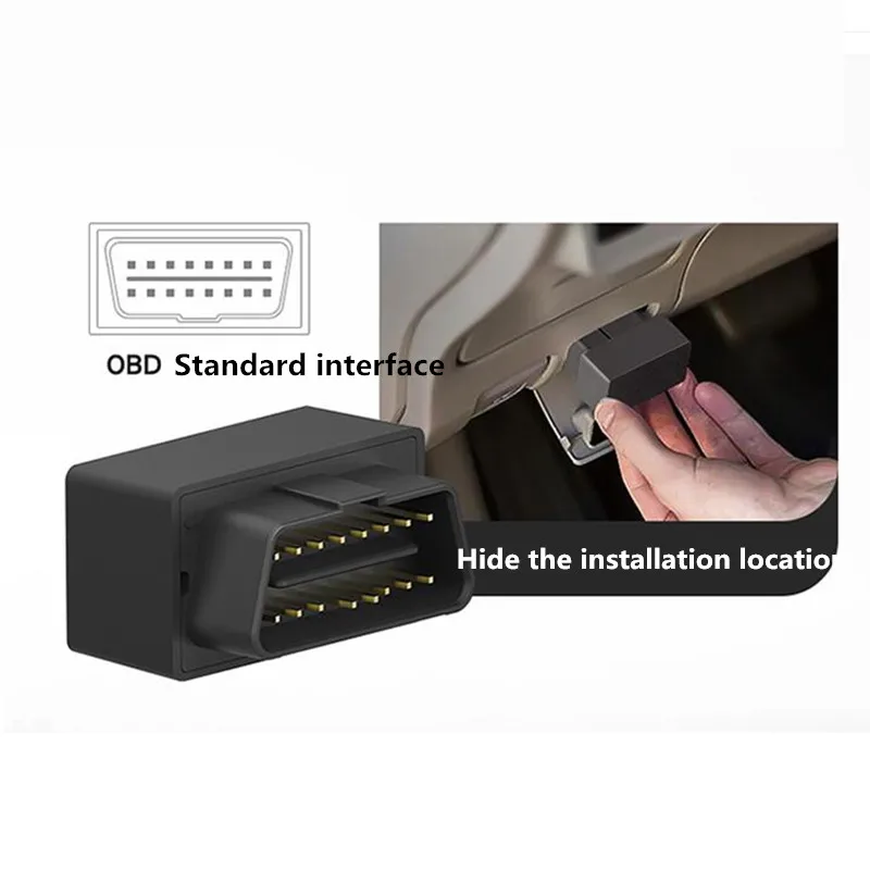 

Car OBD GPS Tracker Plug and Play Car Tracker OBD GPS Tracker Real Time Locator with SOS Alarm Geo-fence Free App Free Charging