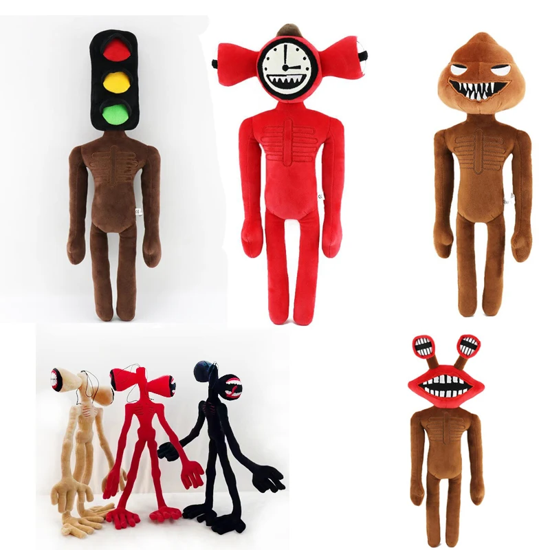 Siren Head Horror Plush Toy Traffic Light Siren Head Soft Stuffed Doll Kids  Gift