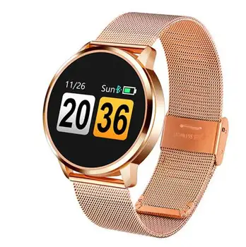 

Smart Watch Men Q8 Round Smart Bracelet OLED Display Sports Step Band Fitness Tracker Heart Rate Sensor Blood Pressure Men Watch