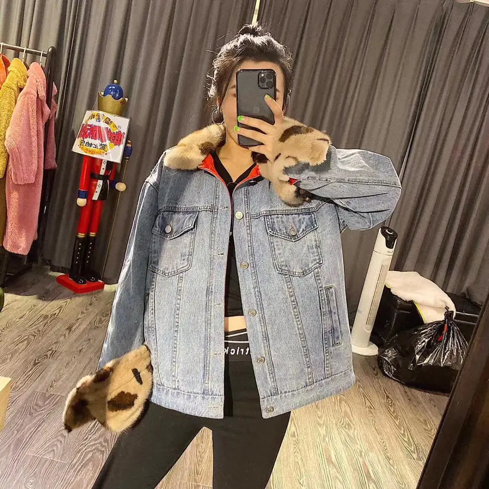 mink denim plus size clothing