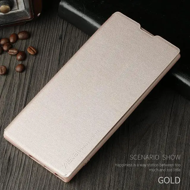 X-level кожаный чехол для samsung Galaxy Note 10 Plus ультратонкая подставка задняя крышка телефона для samsung Note 10 Чехол - Цвет: Золотой