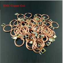 100 шт. RFID монетница наклейка медная катушка прозрачный ярлык NTAG тег IC FM1108 TK4100 14443A ID 125 кГц 13,56 МГц парковка/Транспорт