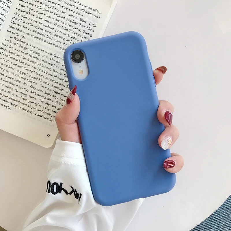 WT-13 Роскошный силиконовый чехол для iPhone 7, 8 Plus, задняя крышка, мягкий ТПУ чехол для телефона, для iPhone X, XS, 11 Pro, Max, XR, 6, 6S Plus, чехол, Coque Etui - Цвет: WT-13