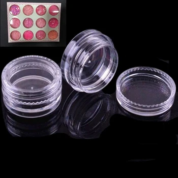

10pcs Empty Jars Refillable Bottles Cosmetic Jars Makeup Container Small Round Bottle Little Cream Jar Empty eye shadow box