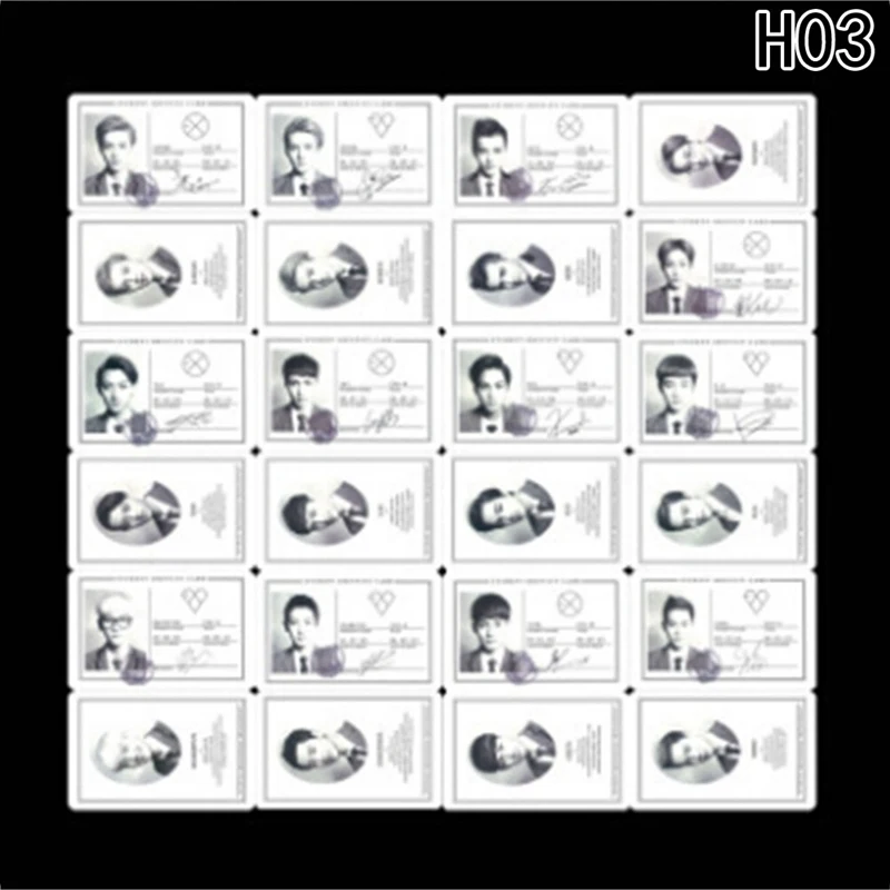 3 Youpop KPOP EXO K M Точная LOTTO Plant 3 EX'ACT альбом самодельные бумажные карты k-pop подписи LOMO фото карта Фотокарта - Цвет: 3