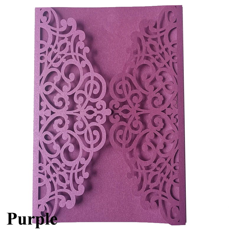 10pcs Wedding Invitations Cards Laser Cut Flower Multi Color Decor Gift Greeting Card RSVP Customize Party Favor Decoration | Дом и сад