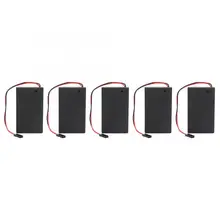 5 шт. AAA x 3 чехол для аккумулятора с крышкой включения/выключения