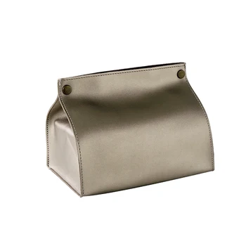 

Europe Leather Drawer Solid Color Simple Creative Paper Tissue Box Restaurant Home Car Toilet Carton Shredded Tissue B50