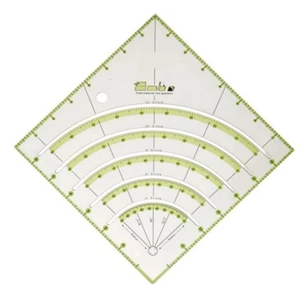 

Acrylic manual measuring ruler DIY manual patchwork ruler color sewing ruler is clear, intuitive and convenient