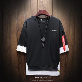 

ZHIJING Summer New Style Fashion Casual Men Half-sleeve Shirt T-shirt Base Tops MEN'S T-shirt