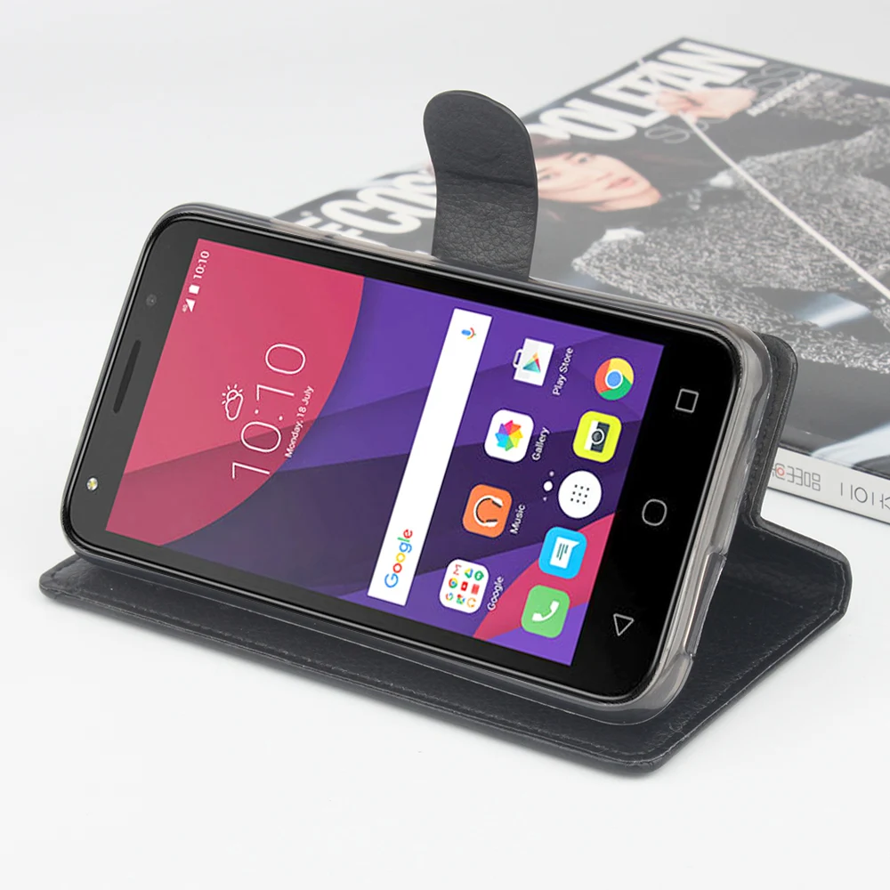 Чехол книжка для телефона Alcatel Pixi4 5 0 OT5045 4027 4009 5012 One Touch 2 M5 4 5042 idol 3 OT6034 6039 6045 6016 Evolve