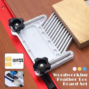

Multi-purpose Feather Loc Board Set Woodworking Engraving Machine Double Featherboards Miter Gauge Slot Woodwork DIY Tools