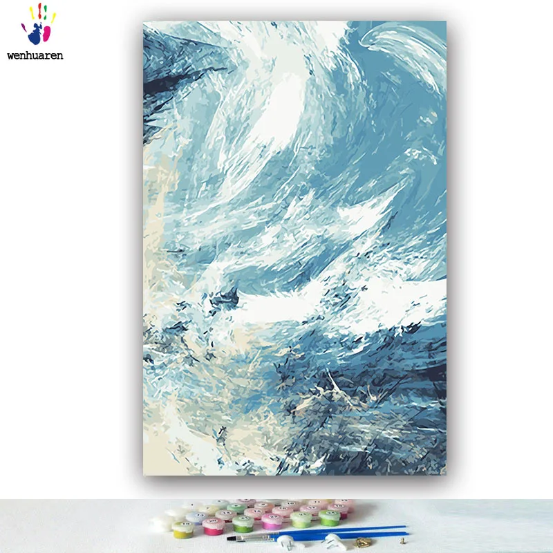 DIY colorings pictures by numbers with colors Abstract series Postmodernism picture drawing painting by numbers framed Home - Цвет: 4186