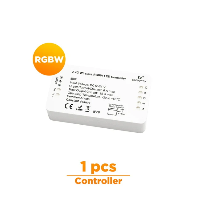 DC12-24V RGB+ ССТ/rgbw Zigbee умный светодиодный полосы Управление; голос Управление работать с эхо плюс smartThings ZIGBEE 3,0 концентратор - Цвет: 1 Pcs RGBW
