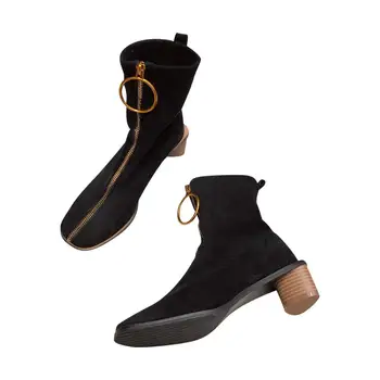 

Lady Boots Shoes Booties Woman 2020 High Heels Luxury Designer Clogs Platform Boots-women Zipper Ladies Stiletto