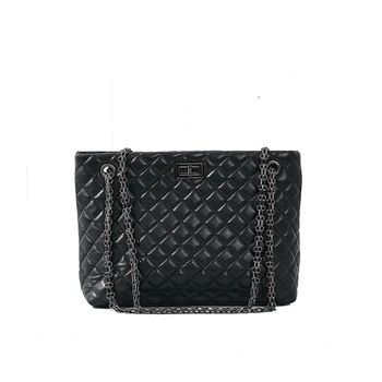 

iVog New Arrival Everyday Female Shoulder Messenger Handbag Black Chain Fashion Luxury Brand Designer Tote Bags for Women 2020