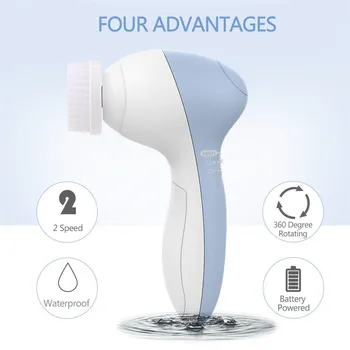 

5 in 1 Electric Facial Cleanser Wash Face Cleaning Machine Skin Pore Cleaner Body Cleansing Massage Beauty Massager Clean Tools