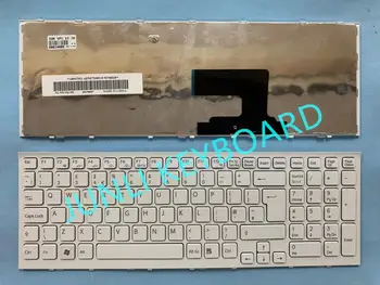 

JUNLI KEYBOARD For Original Sony VPC-EE 9Z.N5CSQ-10U 148927021 UK White With Frame Laptop Keyboard