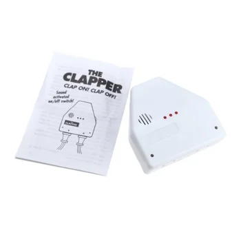 

Sound Activated On/Off Switch by Hand Clap 110V Electronic Gadget White