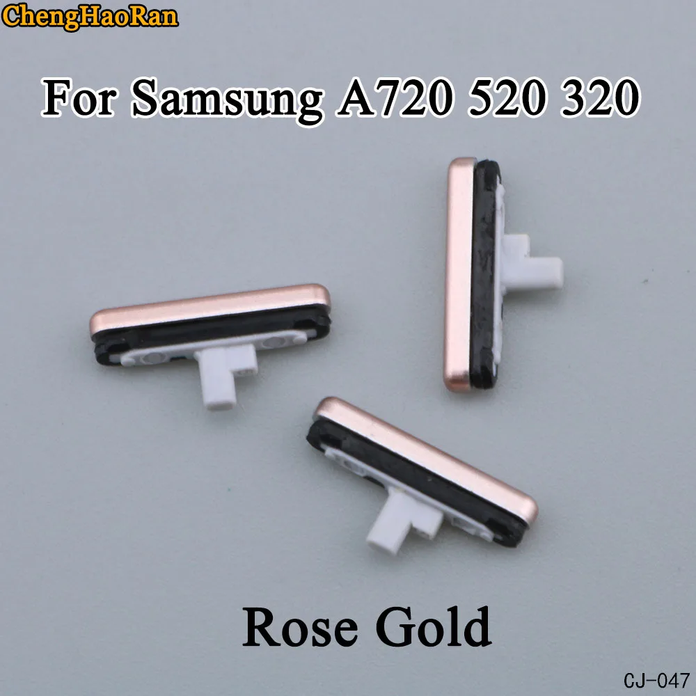 ChengHaoRan 1 комплект для samsung Galaxy A720 520 320 чехол для телефона гибкий шлейф для громкость, выключение звука Кнопка сбоку запасные части для замены