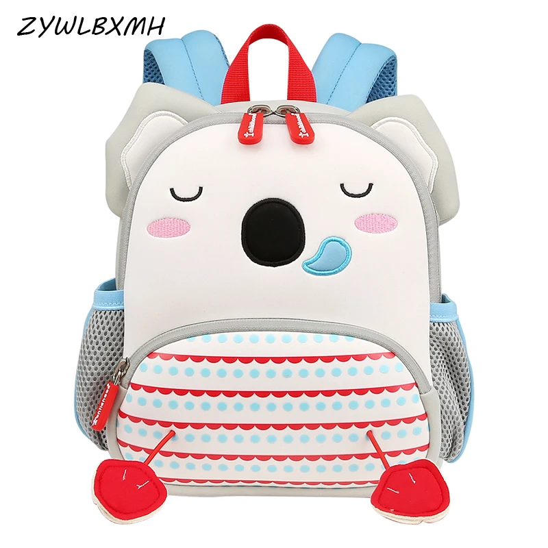 

ZYWLBXMH Boy Girl School Bag Cartoon Koala Pattern Backpacks Student School Backpack Children's Schoolbag plecaki szkolne