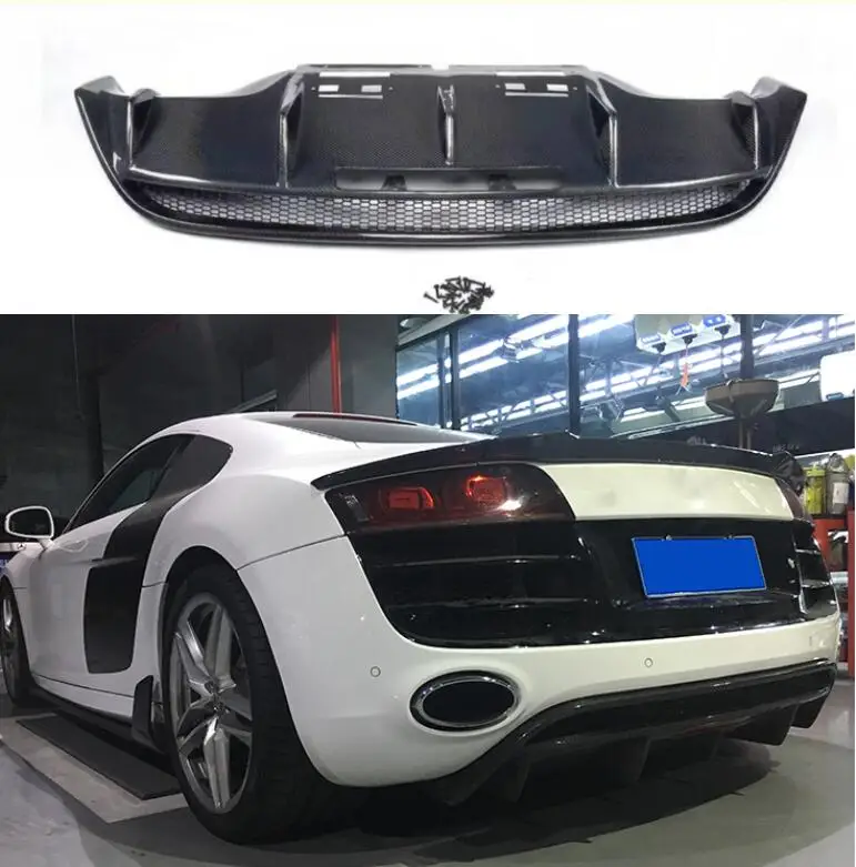 Сплиттер для губ из углеродного волокна Audi R8 V10 2008 2009 2010 2011 2012 2013 2014 2016 2015 |