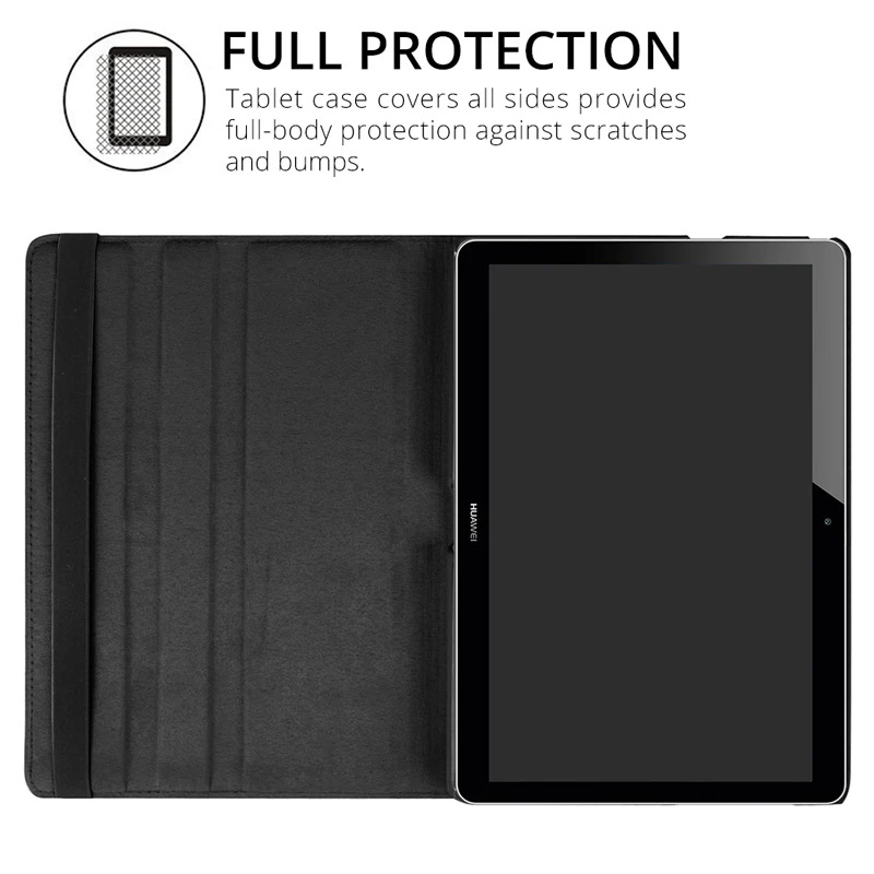 Для Huawei MediaPad T3 10 9 6 дюймов AGS L09 L03 W09 кожаный чехол 360 Вращающийся Таблетки для