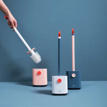 

Brush For Toilet Long Handle Thick Soft Bristles Cleaning Brush Practical Durable Convenient Household Cleaning Bathroom Tools