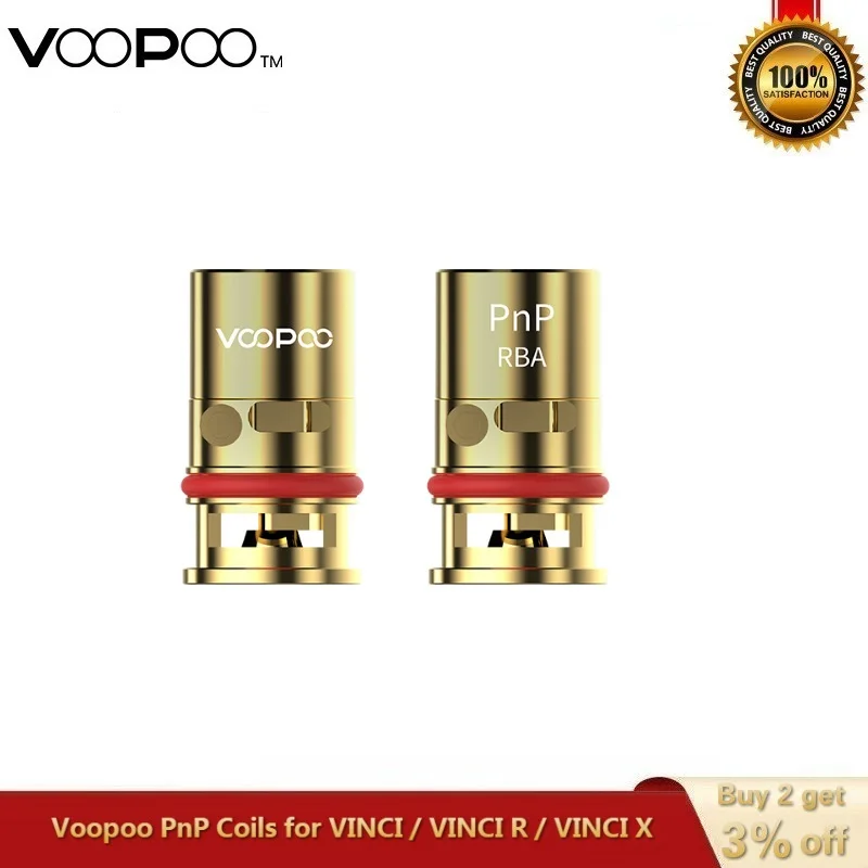 1 ~ 10 шт./лот оригинальная катушка VOOPOO PnP RBA для мод VINCI R X Pod System Kit 0.6ohm Coil Head DIY Vape |