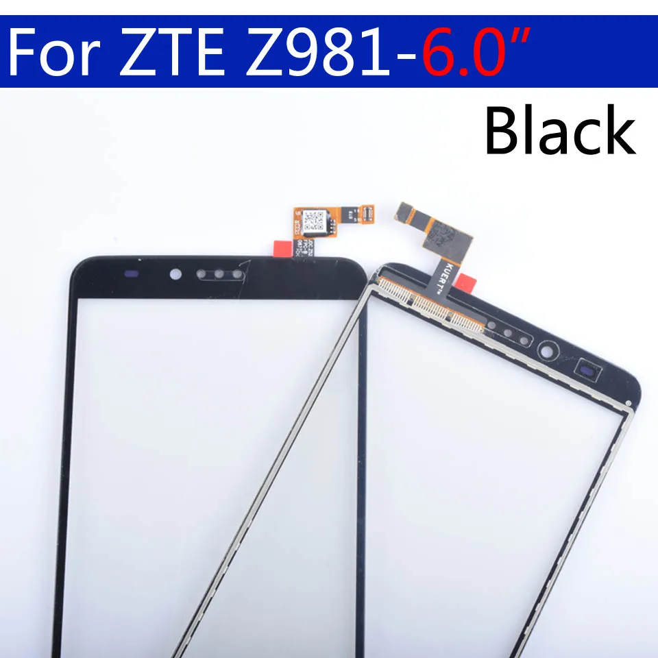 Для zte ZMax Pro Z981 сенсорный экран панель дигитайзер сенсор Переднее стекло Внешний сенсорный экран Замена 6,0 дюймов