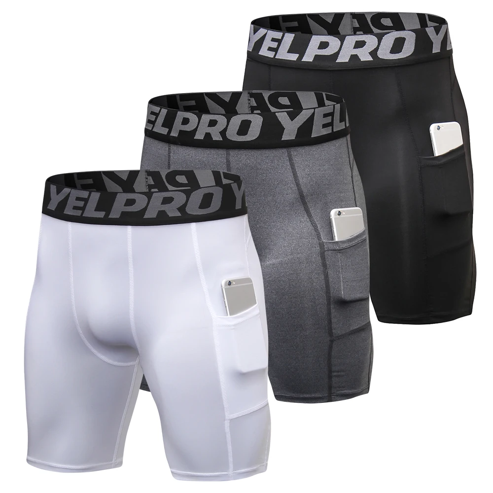 Men's Shorts Breathable Quick Dry Sports Pocket Trunks Boxer Training Running 