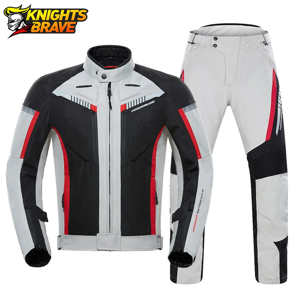 HEROBIKER Winter Motorcycle Jacket Cold-proof Waterproof Chaqueta Moto Men Motorbike Motocross Riding Clothing Protective Gear