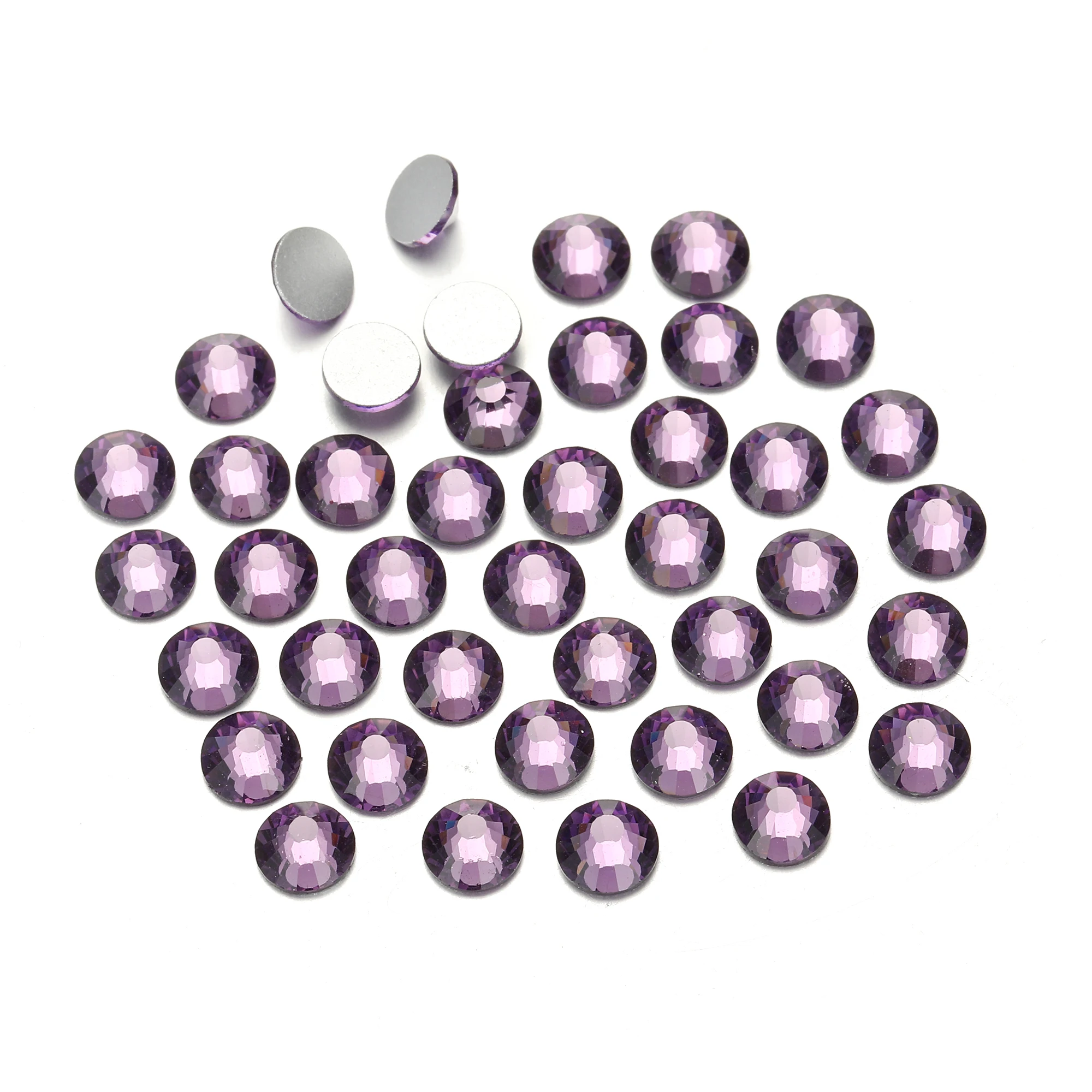 CTPA3bI Tanzanite All Size Non Hotfix Glass Strass Purple
