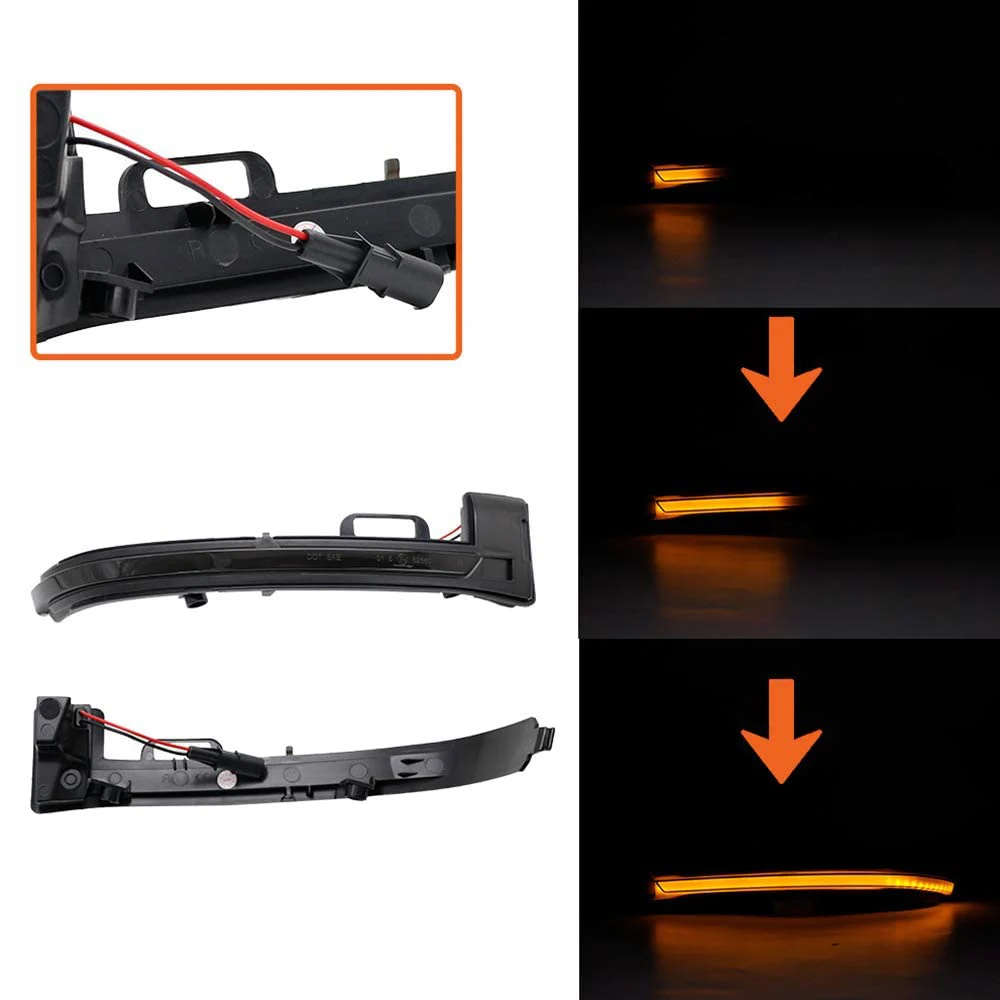 Dynamic LED Side Mirror Blinker Light Lamps For Peugeot 308 II SW 2013-2019 Auto Car Led Mirror Lamp OEM# 1610708280