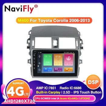 

NaviFly 4G+64G Android 10.0 Touch Screen For Toyota Corolla E140/150 2006-2013 Car Multimedia Player Octa Core 2.5D Radio RDS