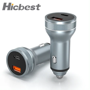 

18W Car PD Charger for iPhone PD 3.0 Fast Car Charger QC3.0 USB Type c Charging Adapter for iPhone SE 11 8 XS XR Samsung S10 S9