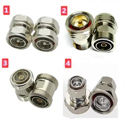 1pc Adapter L29 7/16 DIN Male Plug & Female Jack  to L29 7/16 DIN  Male Plug & Female Jack RF Coaxial Connector